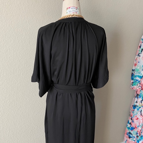 ❌SOLD❌ H&M Black Tie-belt Shirt Dress Sz S - Picture 5 of 14